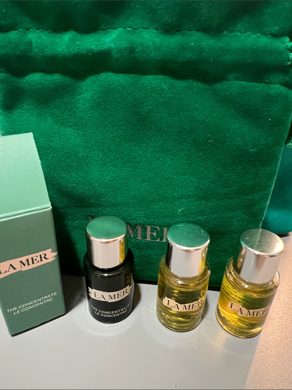 La Mer the concentrate and treatment oil